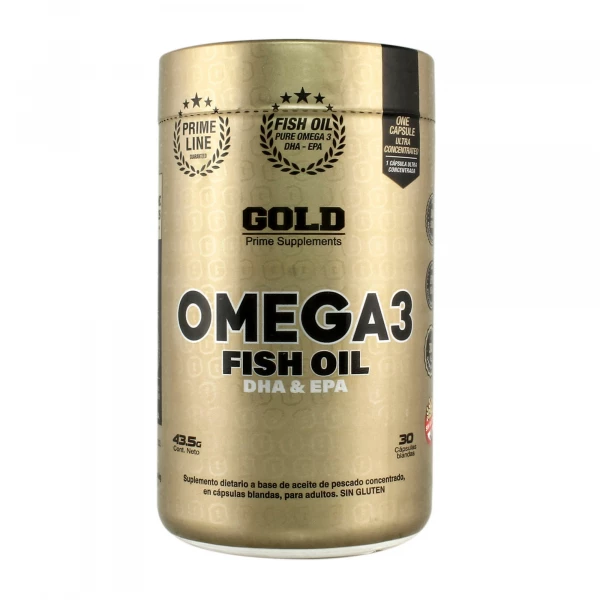 Ver más sobre Suplementos Omega 3 Gold Nutrition - Fish Oild x 30 caps, Argentina