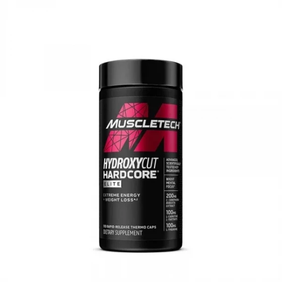 Hydroxycuts Hardcore Elite x 110 caps | Suplementos | Quemador de grasas 