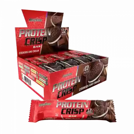 Barras de Proteinas Integralmedica Crispy Protein Bar x 12 unidades | Suplementos | Barras de Proteinas 