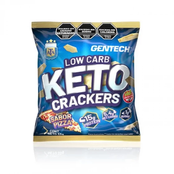 Keto Cranckers Gentech | Suplementos | Barras de Proteinas 