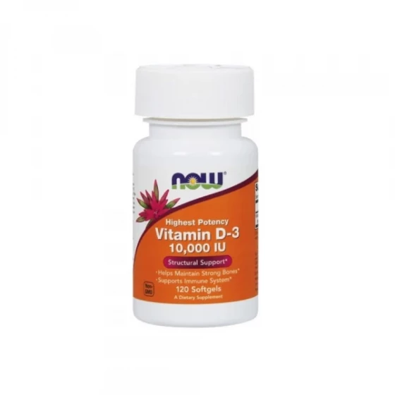 Vitamina D 10000 x 120 softgel - Now Sports | Suplementos | Vitaminas