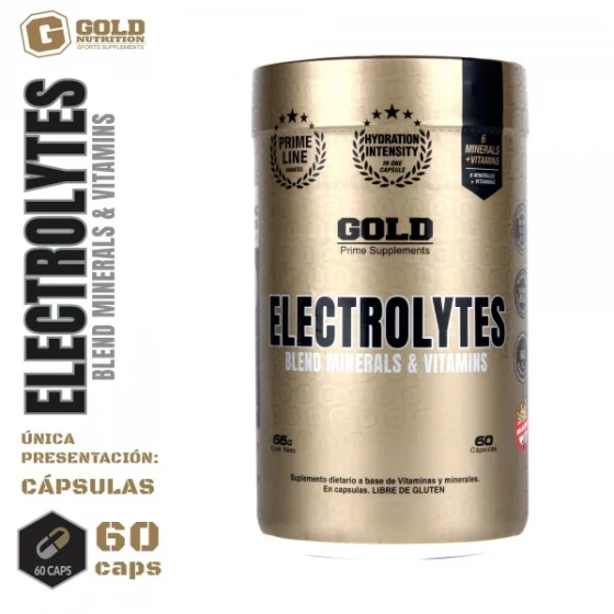 Electrolitos Blend de Minerales y Vitaminas x 60 caps | Suplementos | Intra-entreno 