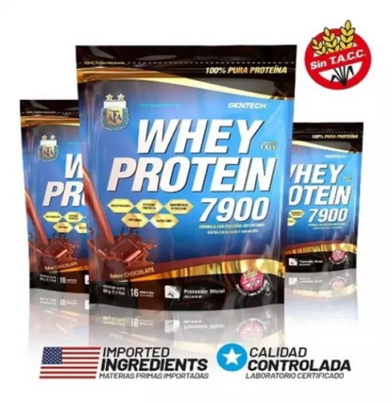 Proteína Gentech Whey Protein 7900 AFA Pack x 3 Kgs | Suplementos | Whey Protein